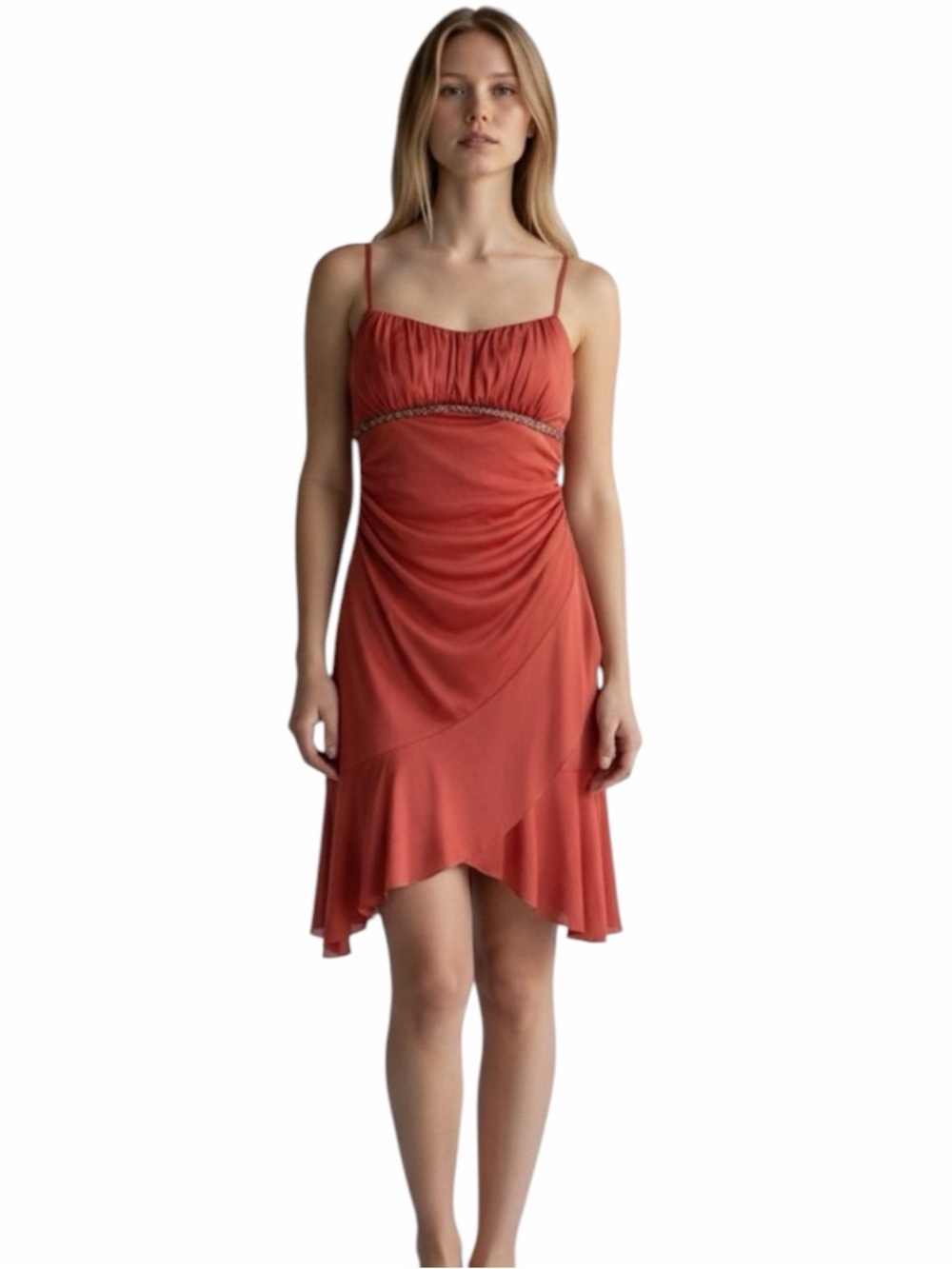 Ruby Rox Burnt Orange Maxi Dress Size Small